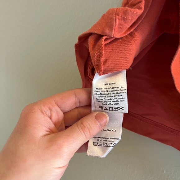 Eddie Bauer Legend Wash T-Shirt Mens Size T2XL Dark Orange Short Sleeve Cotton - Picture 7 of 8